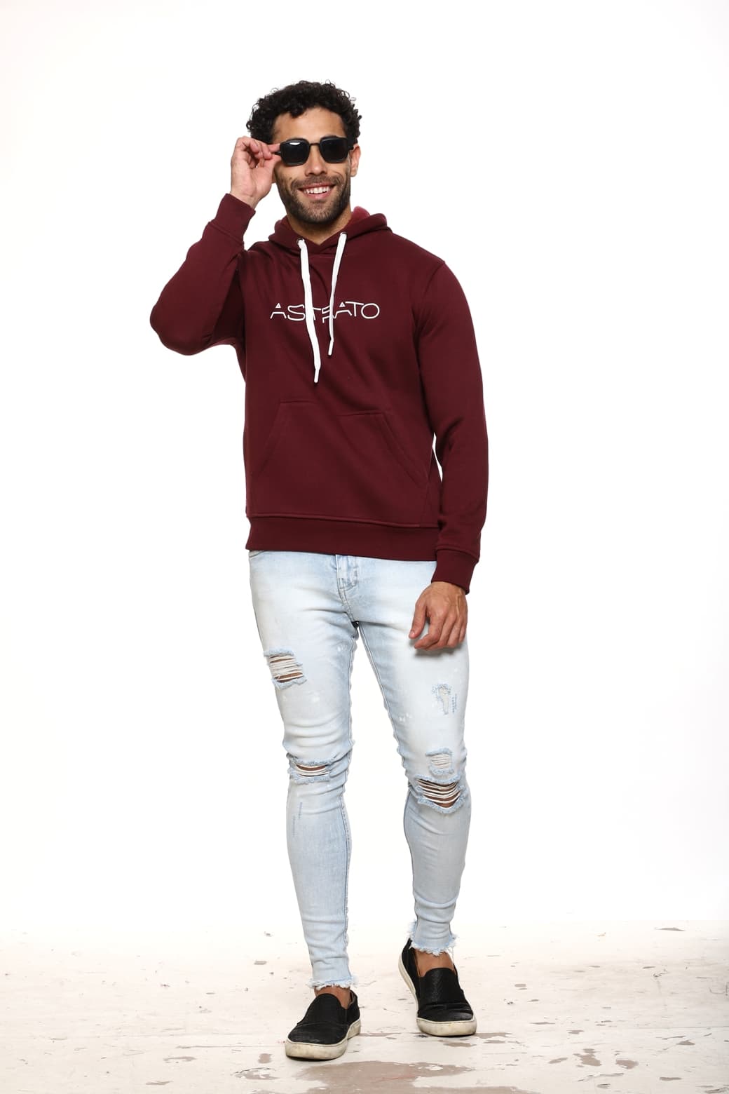 Boys Hoodie - Wine