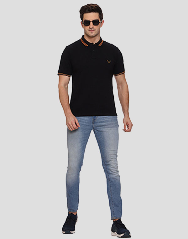 Boys Polo T-Shirt - Black