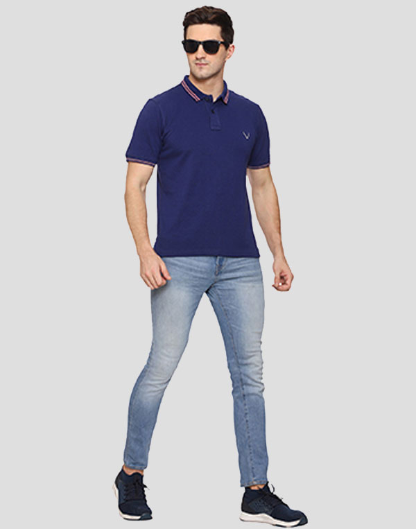 Polo T-Shirt - Navy Blue