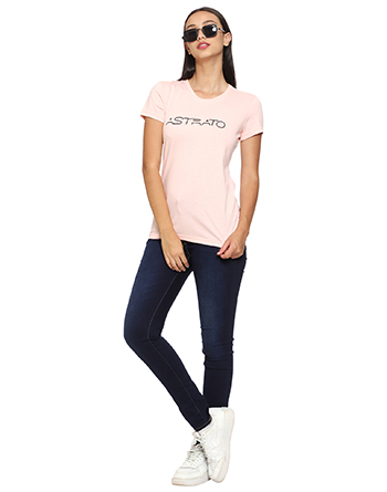 Round Neck T-Shirt - Pink