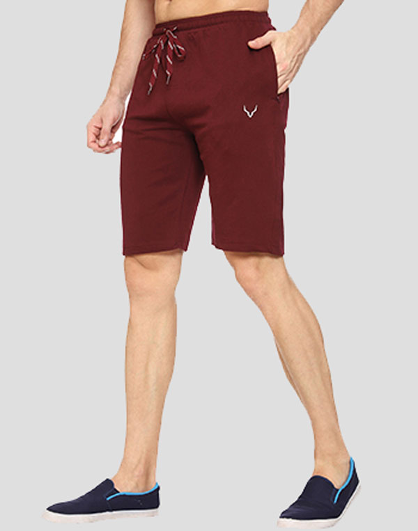 Cotton Shorts - Wine